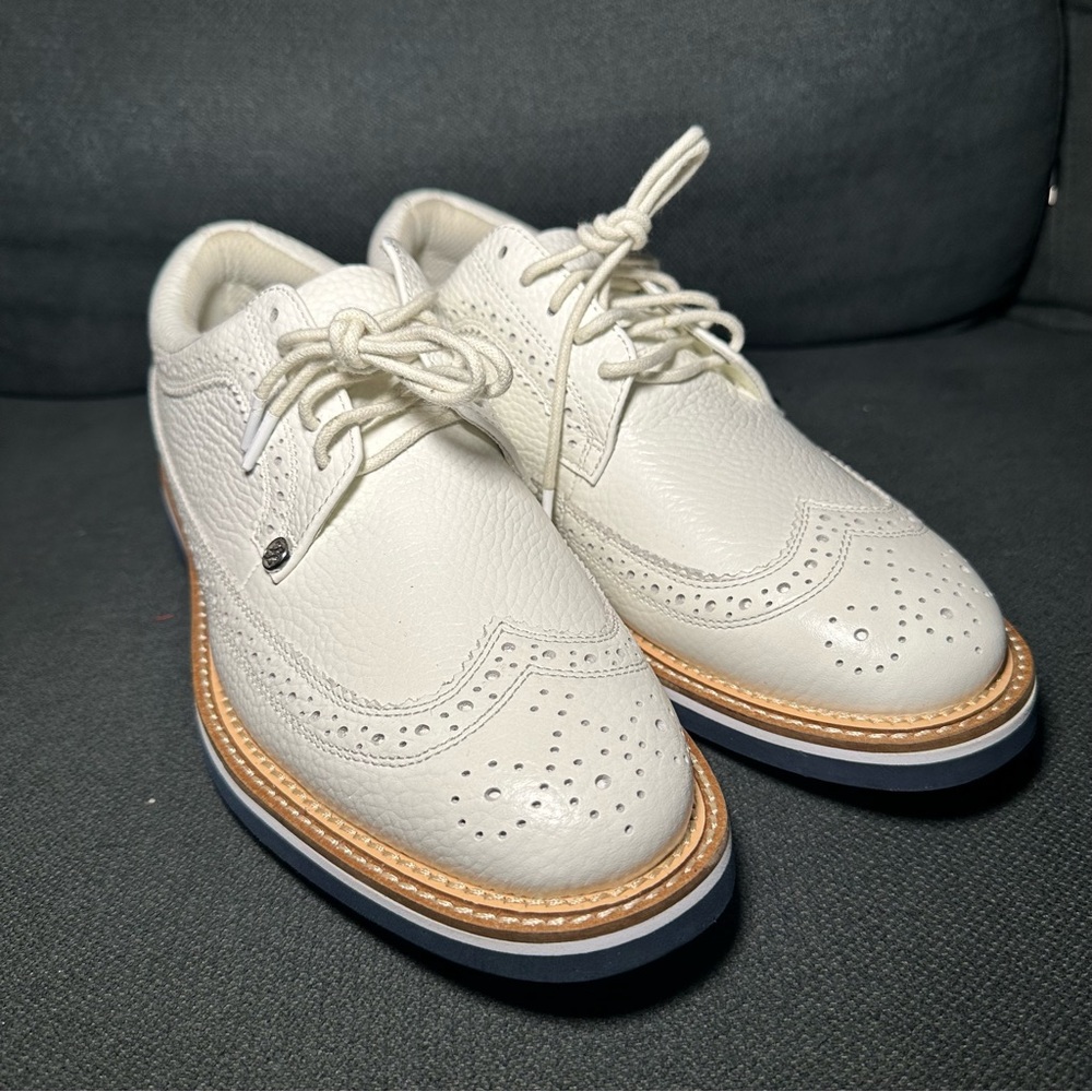 G/Fore Mens Collection Gallivanter Golf Shoes White Blue Men's 7 (G4MC0EF02)